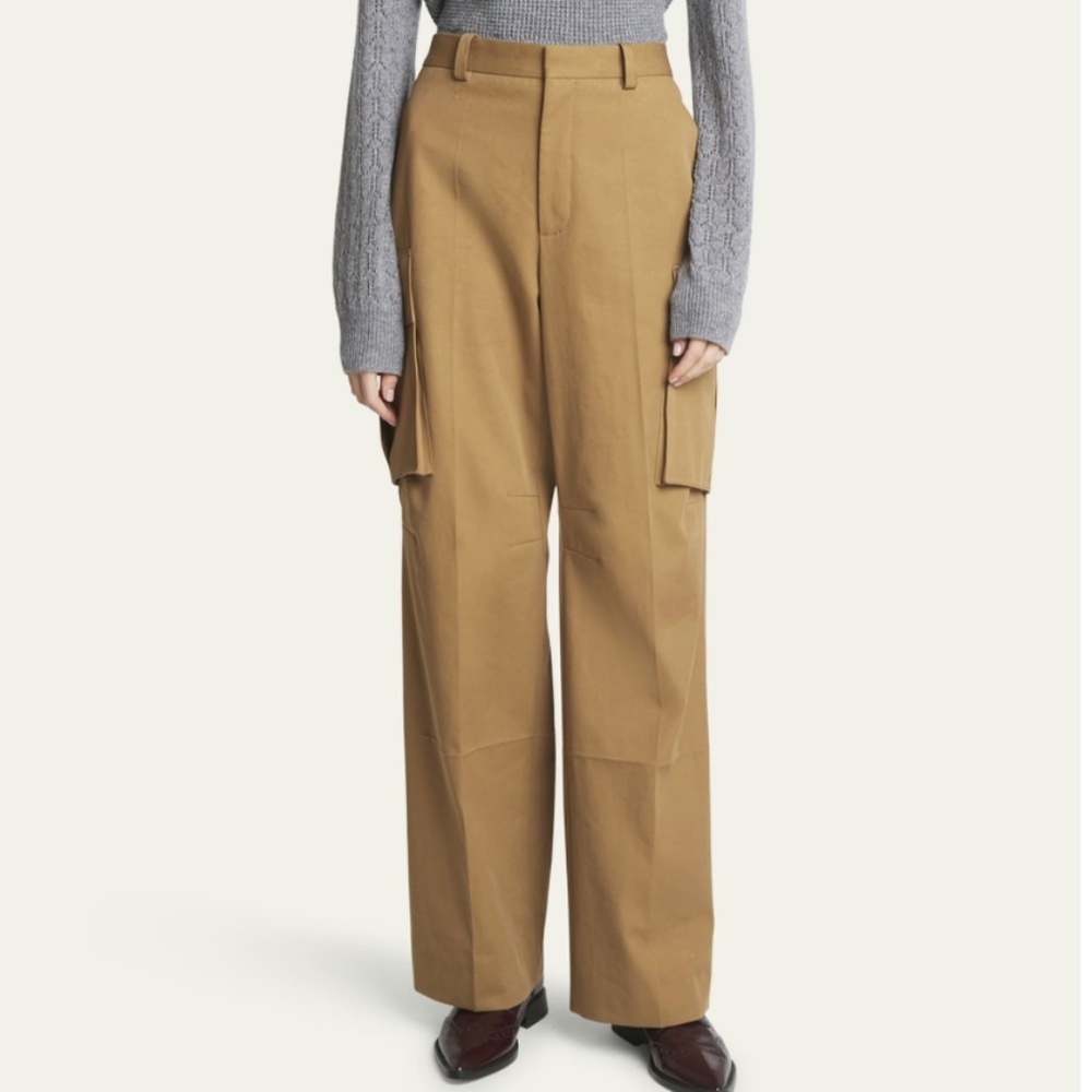 Victoria Beckham Relaxed Wide-Leg Cargo Trousers